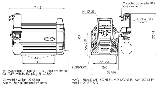 MD 12C NT +EK - 尺寸規格表
